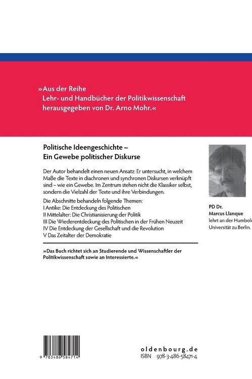 Produktbild: Politische Ideengeschichte &ndash; Ein Gewebe politischer Diskurse