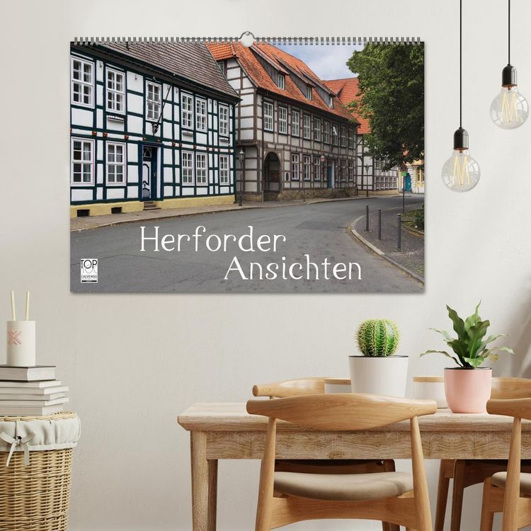 Produktbild: Herforder Ansichten (Wandkalender 2026 DIN A2 quer), CALVENDO Monatskalender