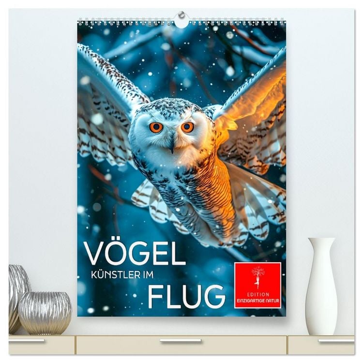 Produktbild: V&ouml;gel - K&uuml;nstler im Flug (hochwertiger Premium Wandkalender 2026 DIN A2 hoch), Kunstdruck in Hochglanz