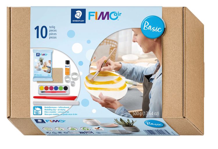 Produktbild: STAEDTLER Bastelset FIMOair 81 Set Lufttrocknende Modelliermasse