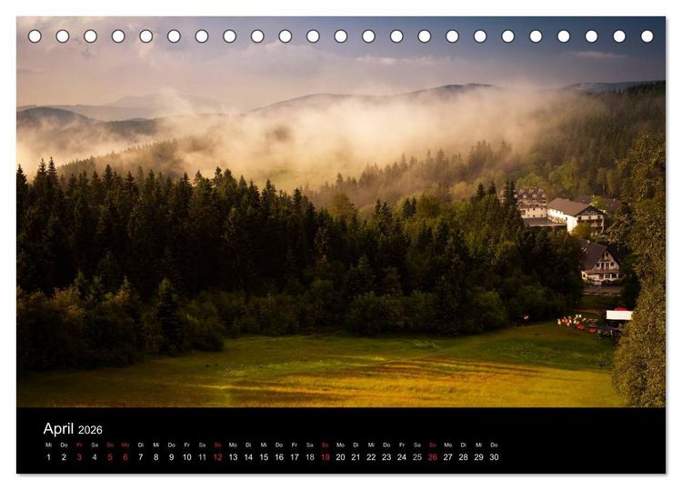 Produktbild: Winterberg - Sauerland - Eine Landschaft in Bildern (Tischkalender 2026 DIN A5 quer), CALVENDO Monatskalender