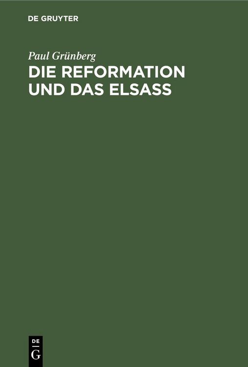 Produktbild: Die Reformation und das Elsa&szlig;