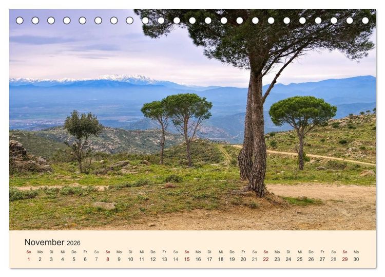 Produktbild: Cote Vermeille - Wo die Pyren&auml;en das Meer k&uuml;ssen (Tischkalender 2026 DIN A5 quer), CALVENDO Monatskalender