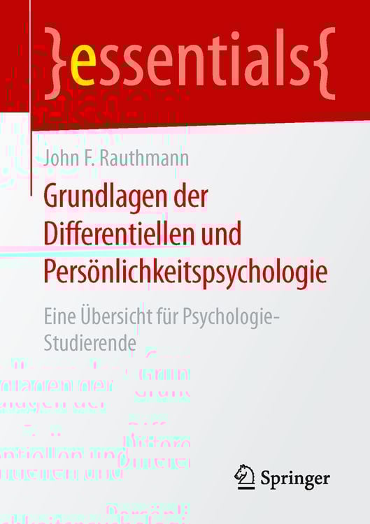 Produktbild: Grundlagen der Differentiellen und Persönlichkeitspsychologie