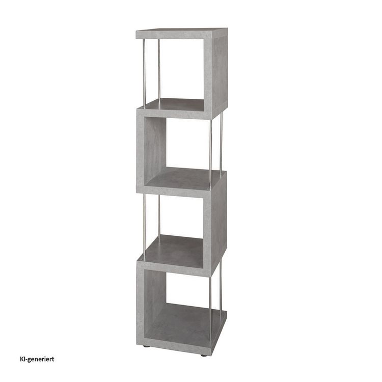 Produktbild: HTI-Living Standregal 4 F&auml;cher Thekla Beton Standregal 4 F&auml;cher Thekla Beton
