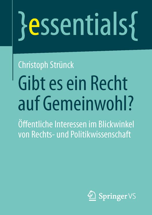 Produktbild: Gibt es ein Recht auf Gemeinwohl?