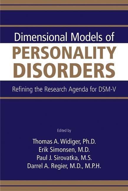 Produktbild: Dimensional Models of Personality Disorders