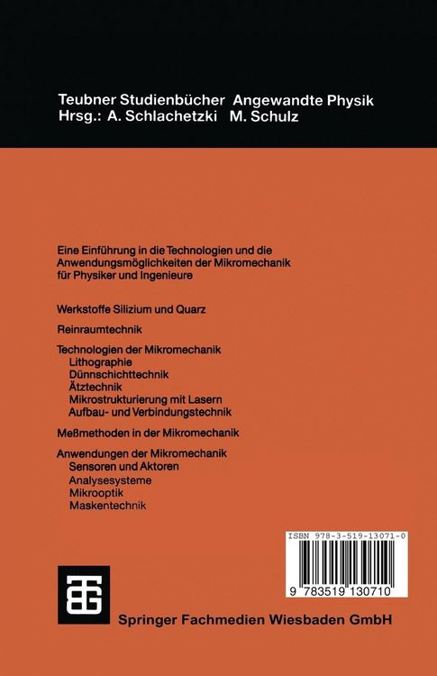 Produktbild: Mikromechanik