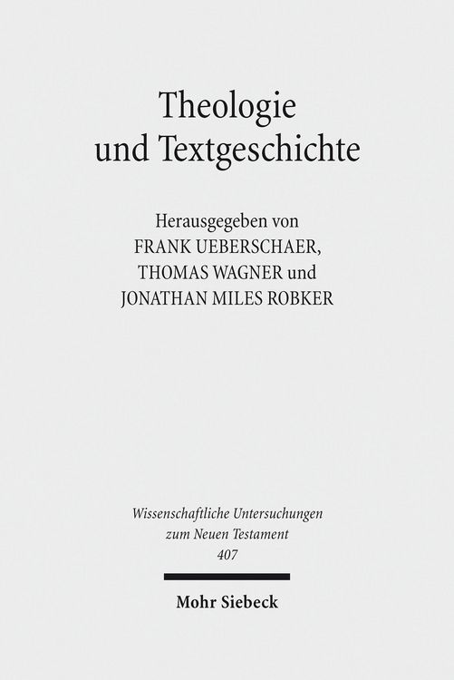 Produktbild: Theologie und Textgeschichte