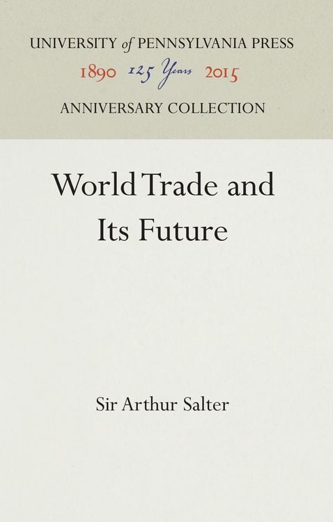 Produktbild: World Trade and Its Future