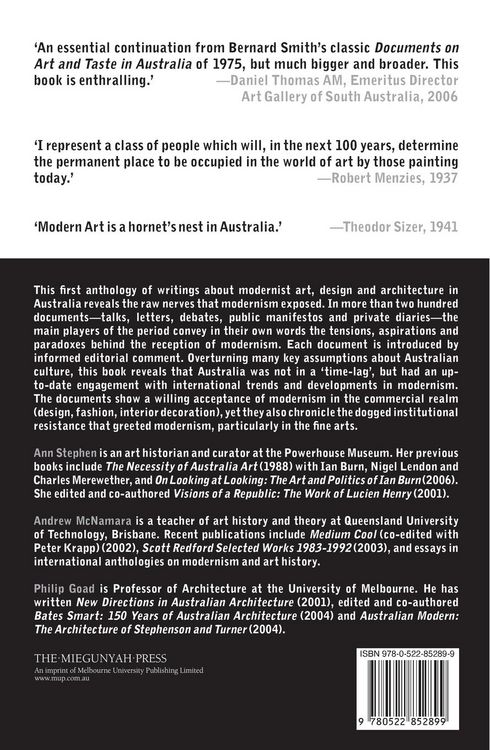Produktbild: Modernism and Australia