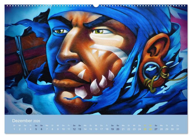 Produktbild: Mexikanische Graffitis (Wandkalender 2026 DIN A2 quer), CALVENDO Monatskalender