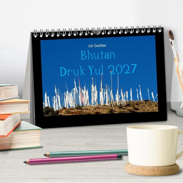 Produktbild: Bhutan Druk Yul 2027 (Tischkalender 2027 DIN A5 quer), CALVENDO Monatskalender