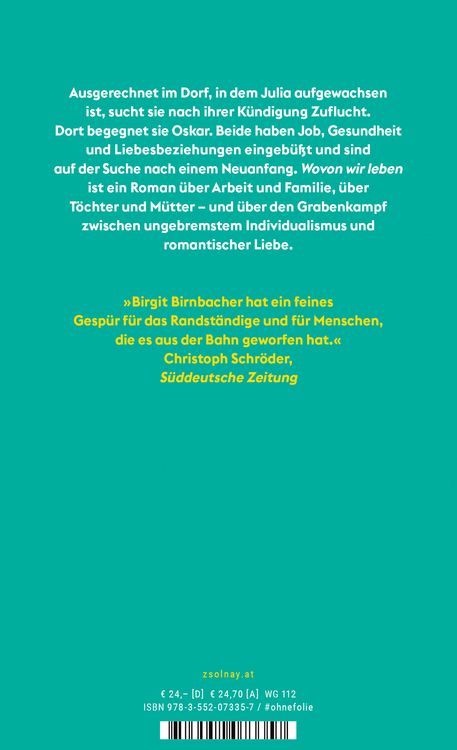 Produktbild: Wovon wir leben