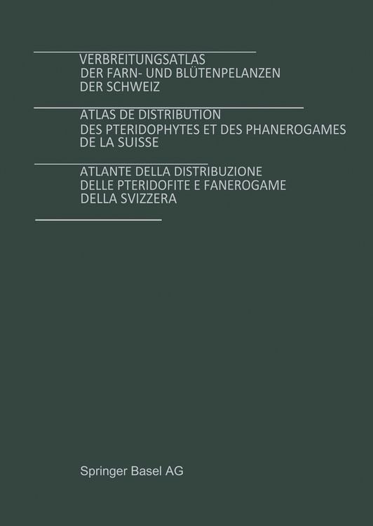 Produktbild: Verbreitungsatlas der Farn- und Bl&uuml;tenpflanzen der Schweiz Bd. 1 + 2