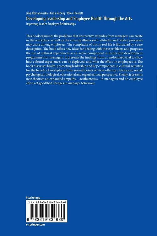 Produktbild: Developing Leadership and Employee Health Through the Arts