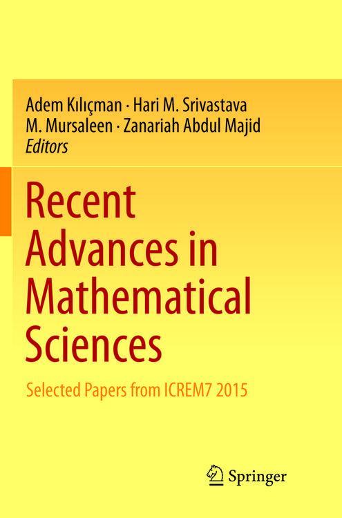 Produktbild: Recent Advances in Mathematical Sciences
