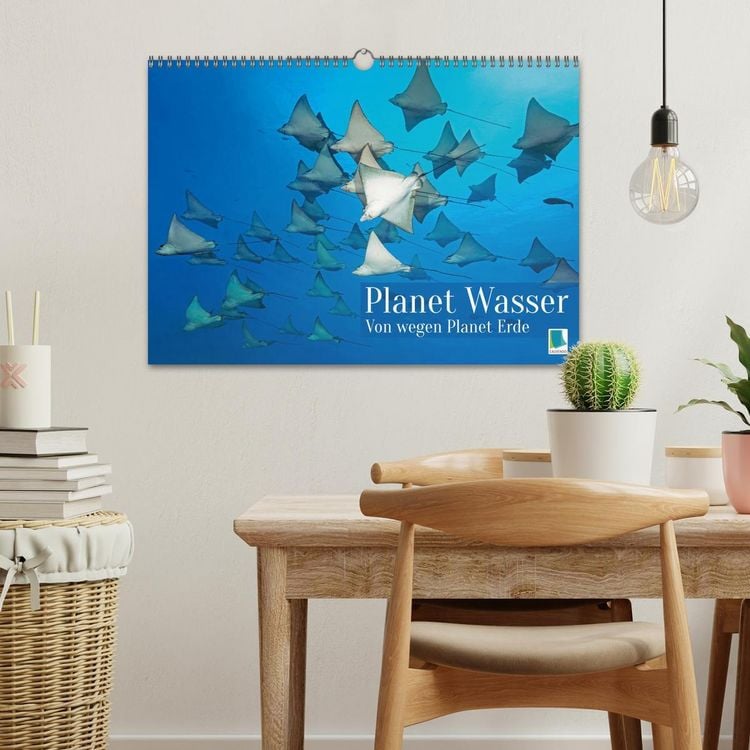 Produktbild: Planet Wasser: Von wegen Planet Erde (Wandkalender 2026 DIN A3 quer), CALVENDO Monatskalender