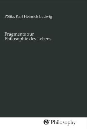 Produktbild: Fragmente zur Philosophie des Lebens