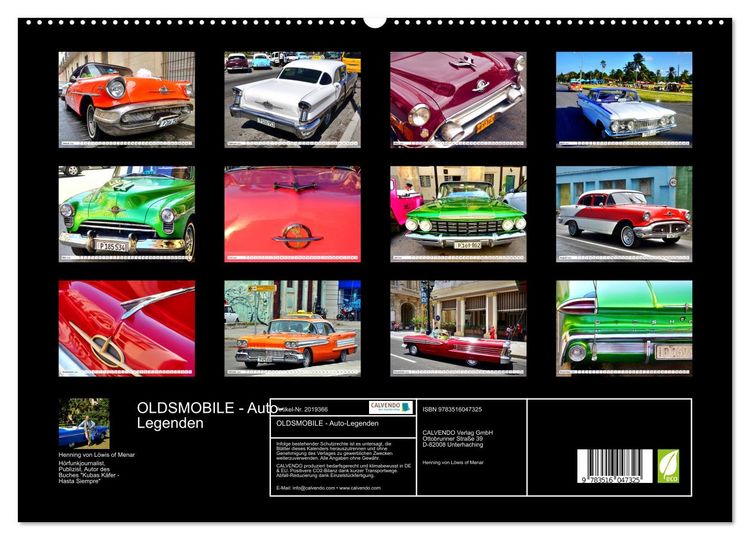 Produktbild: OLDSMOBILE - Auto-Legenden (hochwertiger Premium Wandkalender 2026 DIN A2 quer), Kunstdruck in Hochglanz
