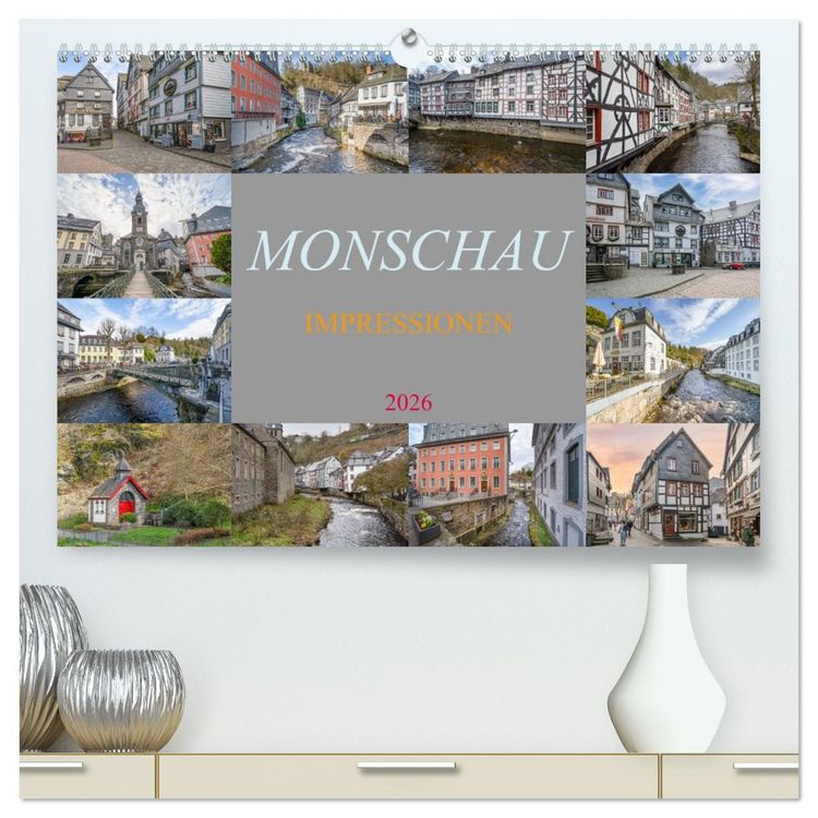 Produktbild: Monschau Impressionen (hochwertiger Premium Wandkalender 2026 DIN A2 quer), Kunstdruck in Hochglanz