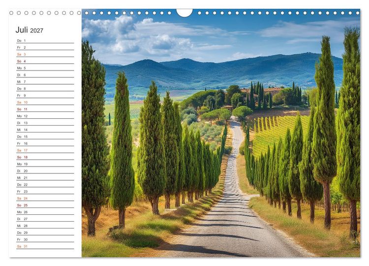 Produktbild: Zwischen Reben und Himmel (Wandkalender 2027 DIN A3 quer), CALVENDO Monatskalender