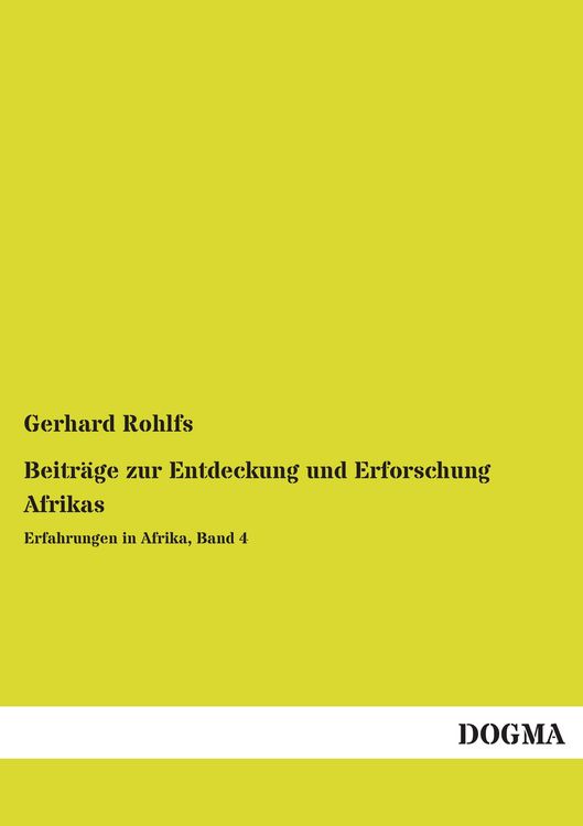 Produktbild: Beitr&auml;ge zur Entdeckung und Erforschung Afrikas