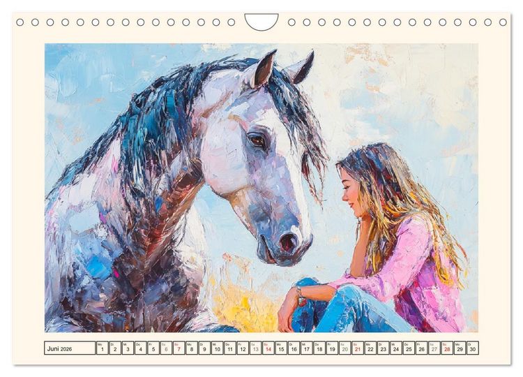 Produktbild: Seelenverwandte. Frauen und Pferde. Die Magie der Verbundenheit (Wandkalender 2026 DIN A4 quer), CALVENDO Monatskalender