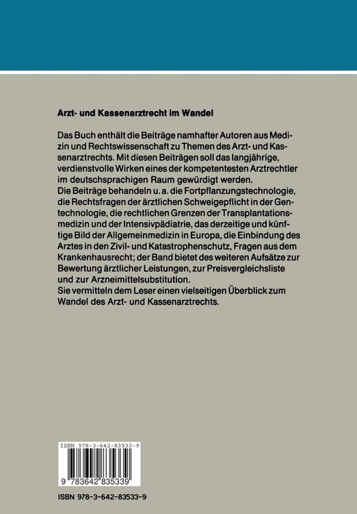 Produktbild: Arzt- und Kassenarztrecht im Wandel