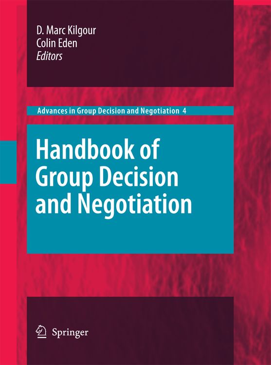 Produktbild: Handbook of Group Decision and Negotiation