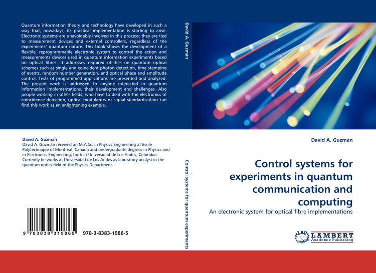 Produktbild: Control systems for experiments in quantum communication and computing