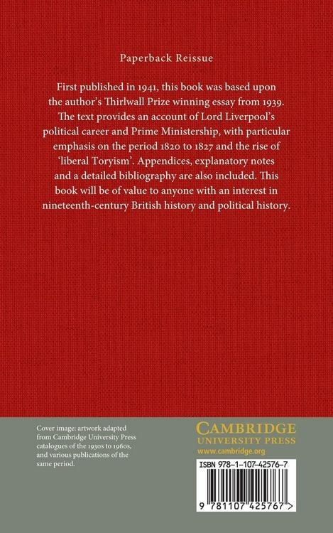 Produktbild: Lord Liverpool and Liberal Toryism