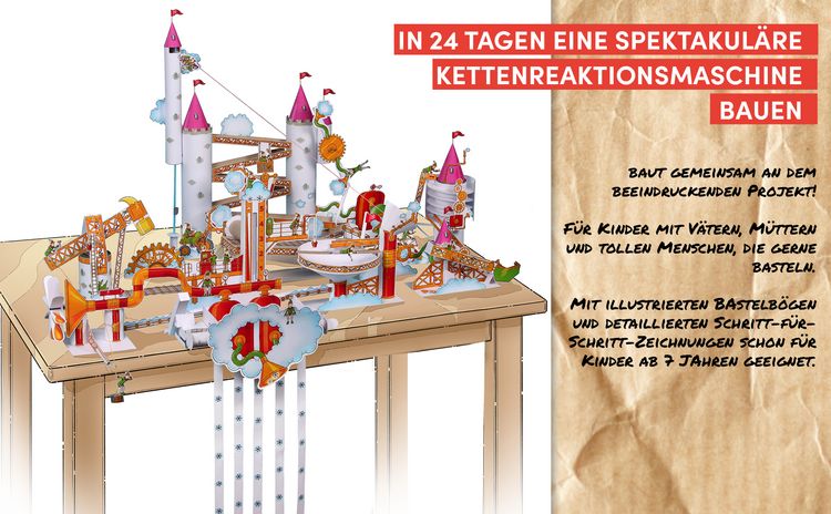 Made by Papa Adventskalender Kettenreaktionsmaschine