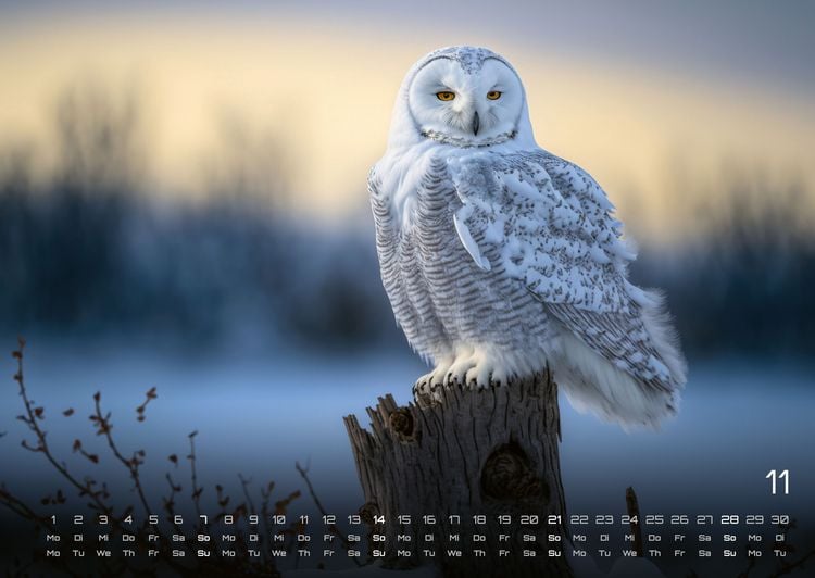 Produktbild: Eulen - W&auml;chter der Nacht - 2027 - Kalender DIN A2