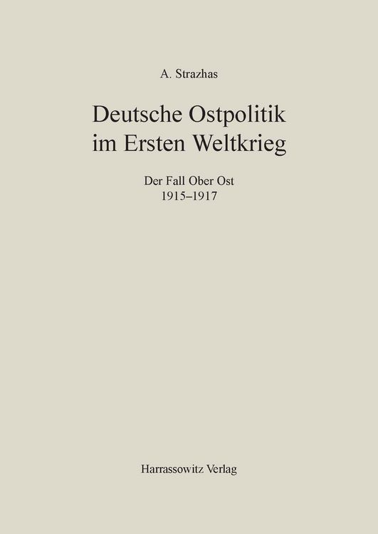 Produktbild: Deutsche Ostpolitik im Ersten Weltkrieg