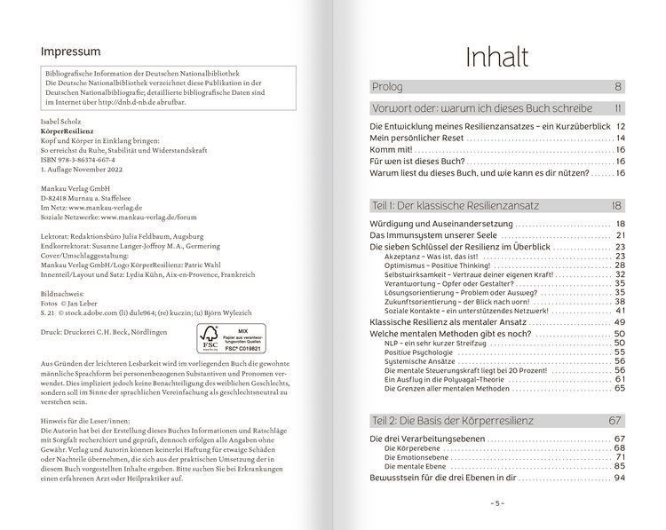 Produktbild: K&ouml;rperResilienz. Kopf und K&ouml;rper in Einklang bringen - so erreichst du Ruhe, Stabilit&auml;t und Widerstandskraft
