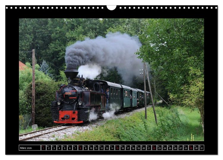 Produktbild: Eisenbahndampfromantik (Wandkalender 2026 DIN A3 quer), CALVENDO Monatskalender