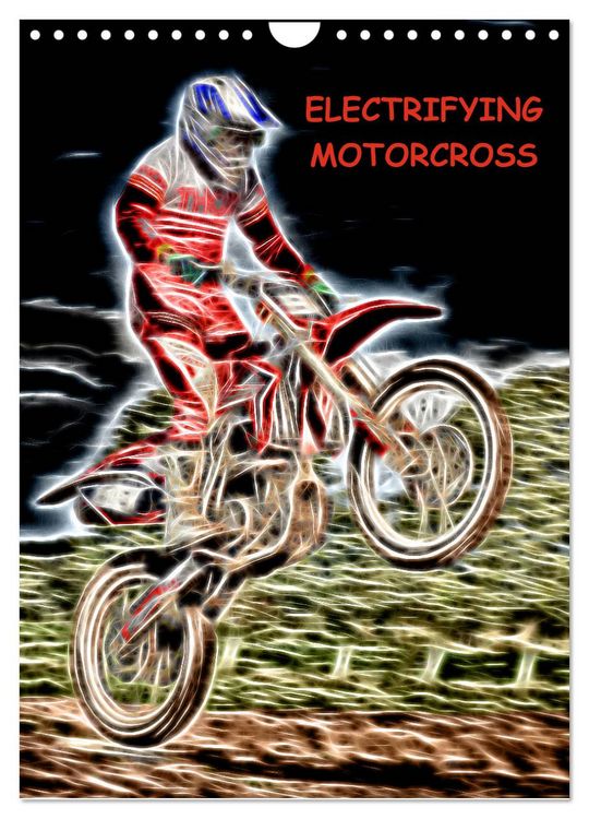 Produktbild: Electrifying Motorcross (Wall Calendar 2026 DIN A4 portrait), CALVENDO 12 Month Wall Calendar