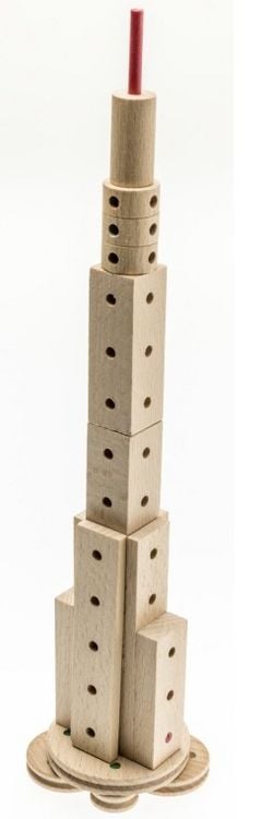 Produktbild: MATADOR 11518 - Space Adventure, Baukasten Weltraum, Holz, 42 Teile, Konstruktionsbaukasten, ab 5 Jahren, Spielend lernen!