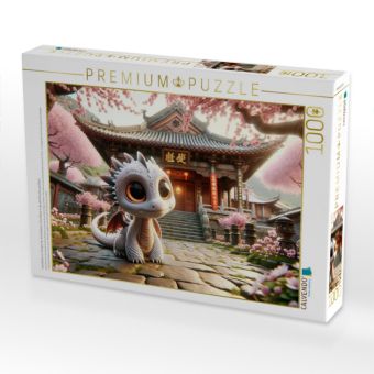 Produktbild: CALVENDO Puzzle Lotosbl&uuml;te im Tempel der Kirschbl&uuml;ten: Eine Reise in die alte Drachenweisheit | 1000 Teile Lege-Gr&ouml;&szlig;e 64x48cm Foto-Puzzle f&uuml;r gl&uuml;ckliche Stunden