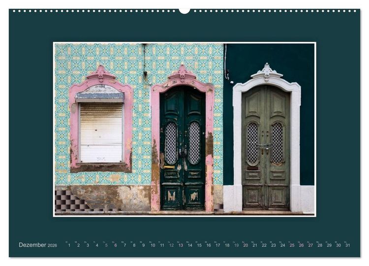 Produktbild: Azulejo-Fassaden in Portugal (Wandkalender 2026 DIN A2 quer), CALVENDO Monatskalender