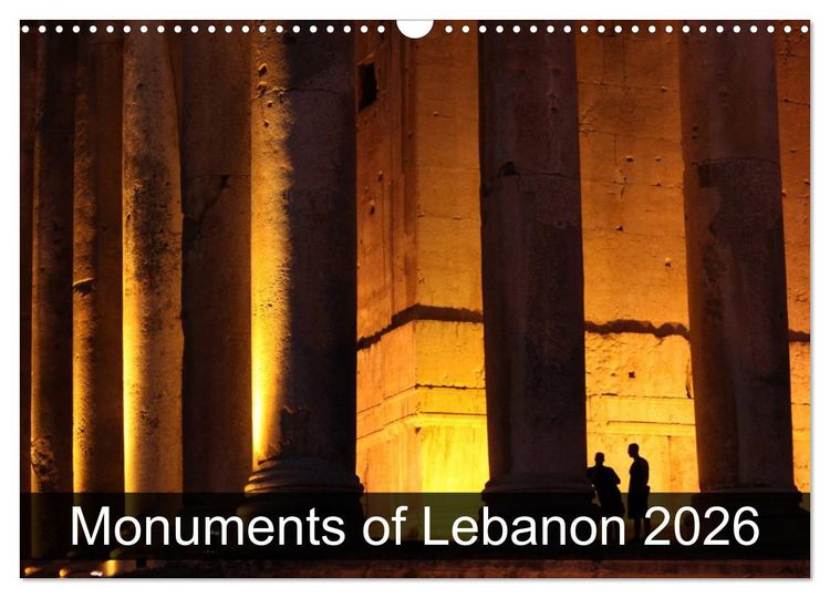 Produktbild: Monuments of Lebanon 2026 (Wall Calendar 2026 DIN A3 landscape), CALVENDO 12 Month Wall Calendar