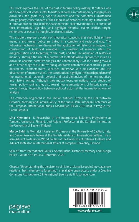 Produktbild: Historical Memory and Foreign Policy