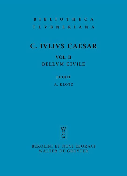 Produktbild: Commentarii belli civilis