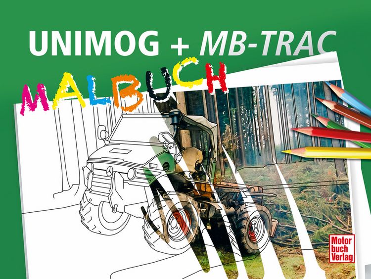 Produktbild: UNIMOG + MB-trac Malbuch