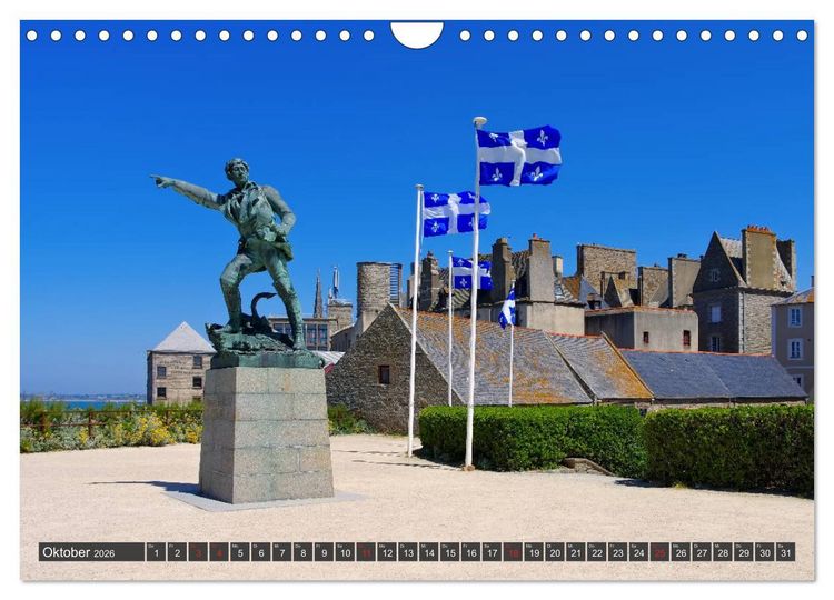 Produktbild: Saint Malo - Stadt der Korsaren (Wandkalender 2026 DIN A4 quer), CALVENDO Monatskalender