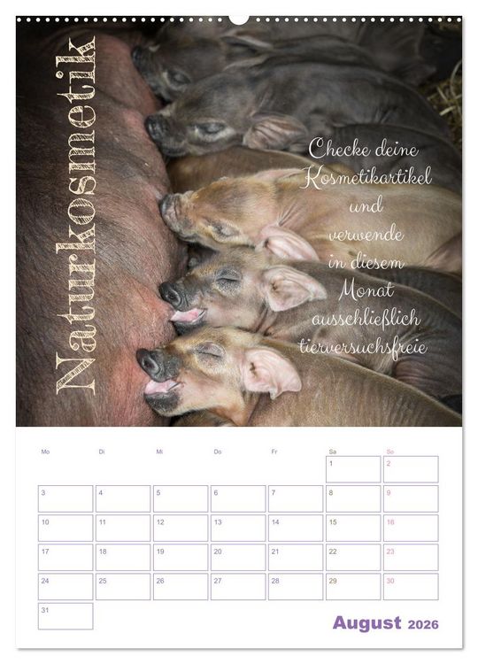 Produktbild: Tierische Challenges: F&uuml;r mehr Bewusstsein und mehr Tierschutz (Wandkalender 2026 DIN A2 hoch), CALVENDO Monatskalender