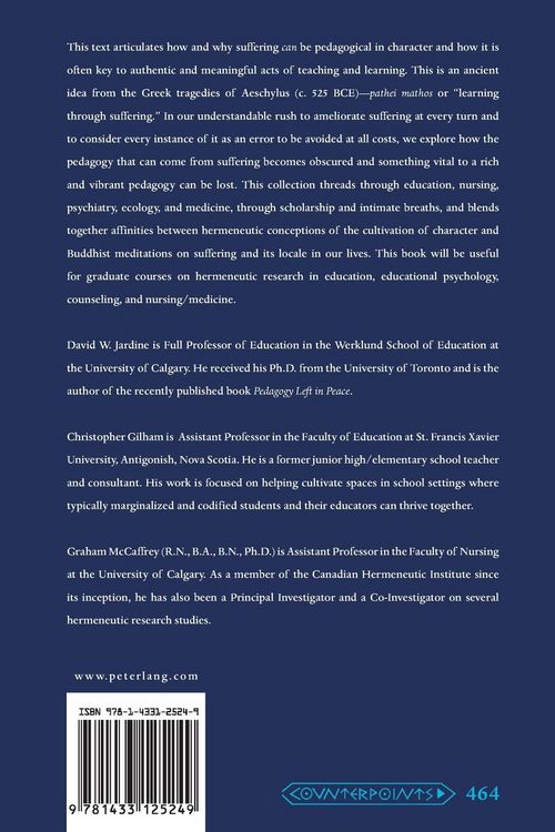 Produktbild: On the Pedagogy of Suffering