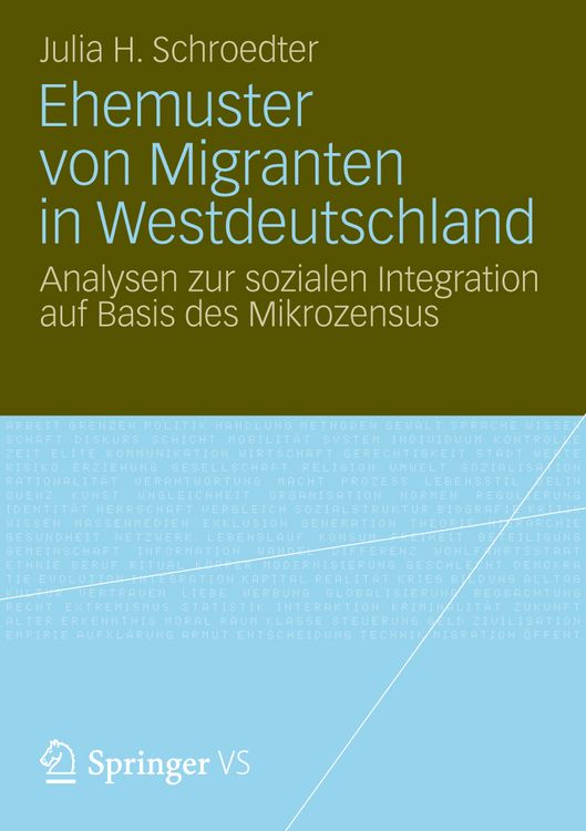 Produktbild: Ehemuster von Migranten in Westdeutschland