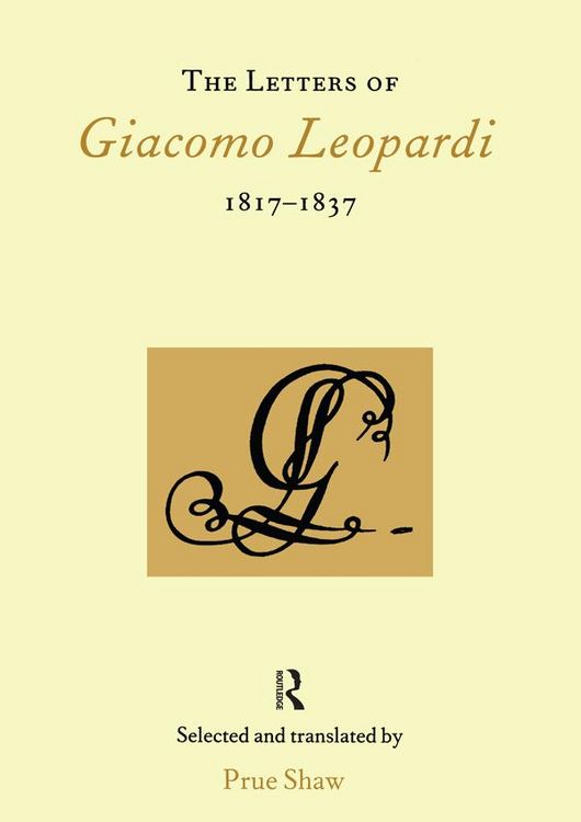 Produktbild: The Letters of Giacomo Leopardi 1817-1837